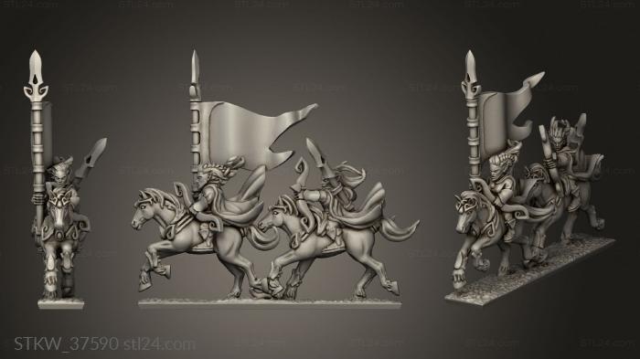 light cavalry banner blank