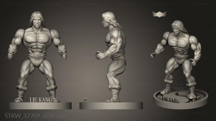 Military figurines (liu kang, STKW_37709) 3D models for cnc