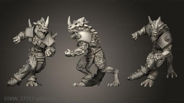 Lizard Man Saurian Set