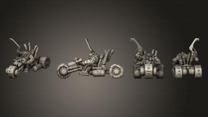 Military figurines (Broozer Trike Boss B, STKW_3772) 3D models for cnc