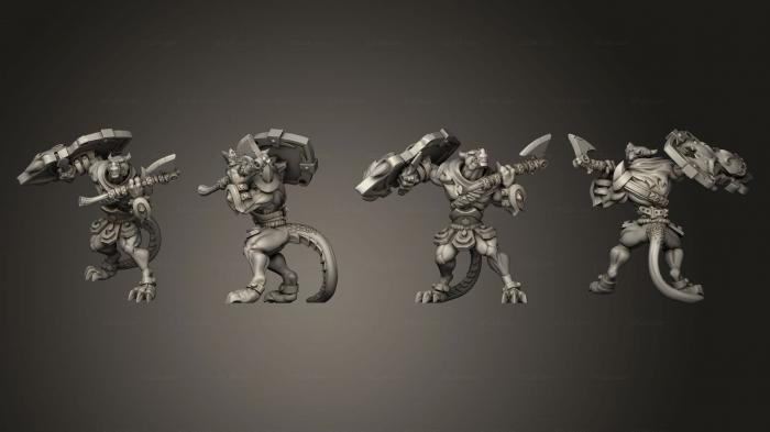 Military figurines (Bruldob Dragonshield 01, STKW_3777) 3D models for cnc