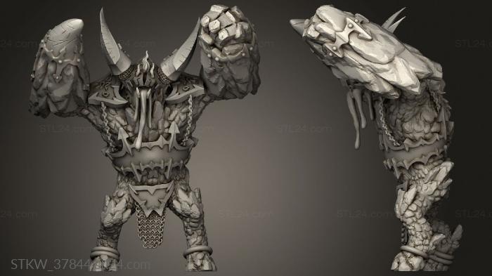 Military figurines (Lost Kingdom Golems Fireborn, STKW_37844) 3D models for cnc