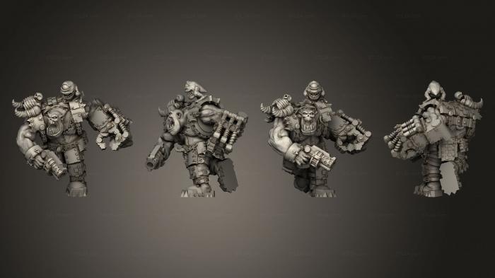 Military figurines (Brute Boss C, STKW_3786) 3D models for cnc