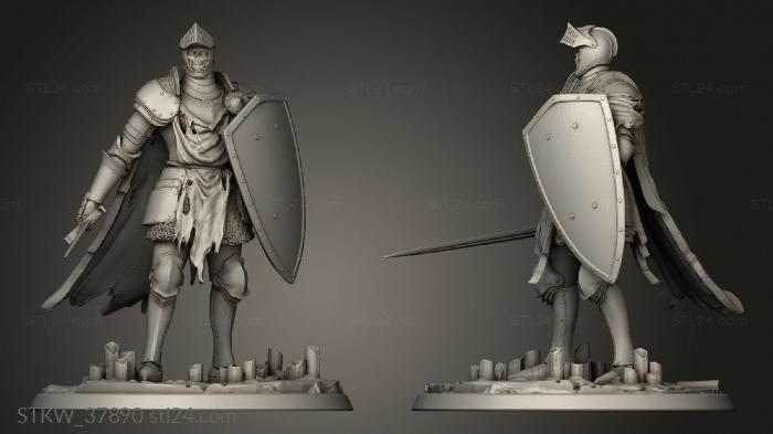 Military figurines (Lothric KNIGHT Dark Souls, STKW_37890) 3D models for cnc