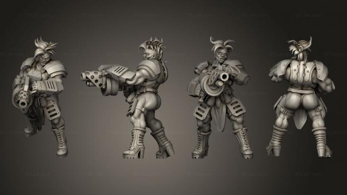 Military figurines (Brute Ganger pose 2, STKW_3791) 3D models for cnc
