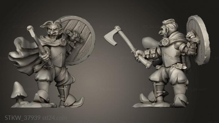 Gnome fighter Axe and Shield