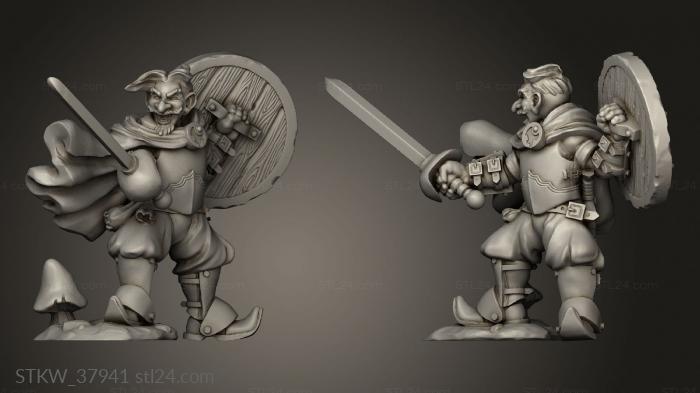 Gnome fighter Rapier and Shield