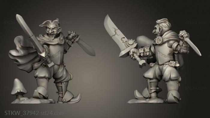 Gnome fighter Tech Sword and Dagger