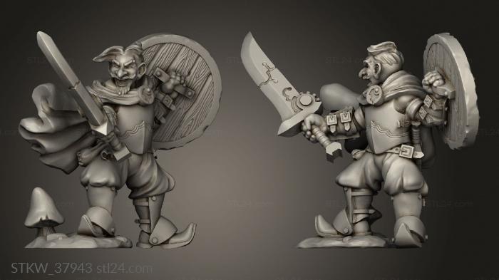 Gnome fighter Tech Sword and Shield