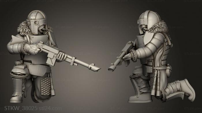 Military figurines (Laser Trooper, STKW_38025) 3D models for cnc