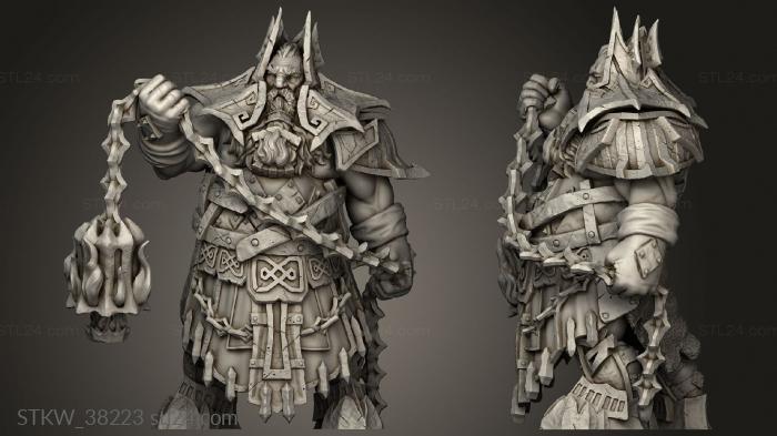 Military figurines (Magma Lords Fire Giant Priest, STKW_38223) 3D models for cnc