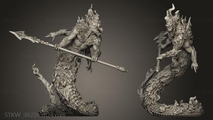 Military figurines (Magma Lords Salamander, STKW_38226) 3D models for cnc