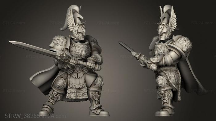 Military figurines (Magnus the Untamed Praetorian Blade Master magnus, STKW_38255) 3D models for cnc