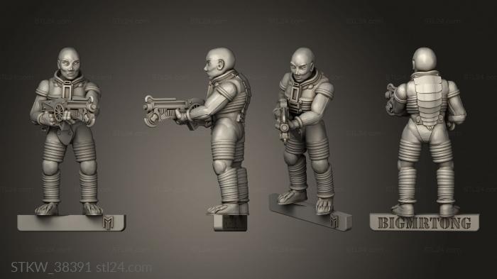 Military figurines (Mangalore Disg Female, STKW_38391) 3D models for cnc