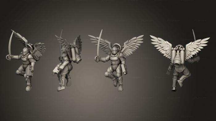 Military figurines (BS Jetpacks 4 Sword, STKW_3840) 3D models for cnc