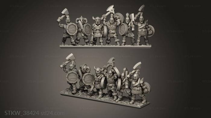 Military figurines (marauder, STKW_38424) 3D models for cnc