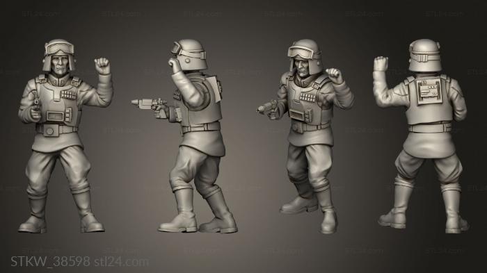 Military figurines (Masterful Tactician helmet, STKW_38598) 3D models for cnc