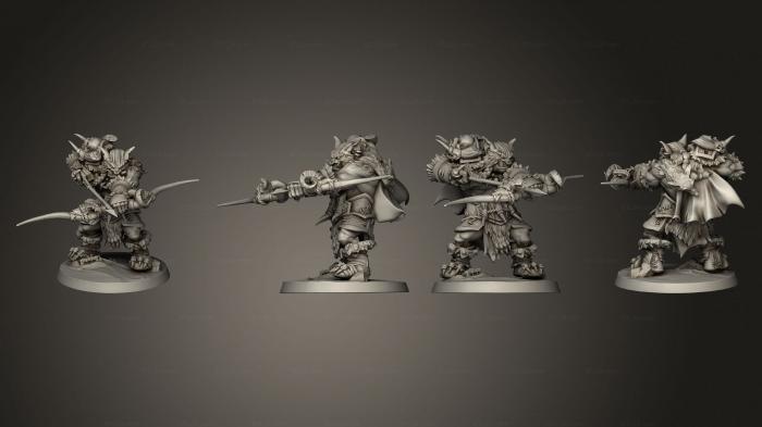 Military figurines (bugbear hunter 001, STKW_3873) 3D models for cnc