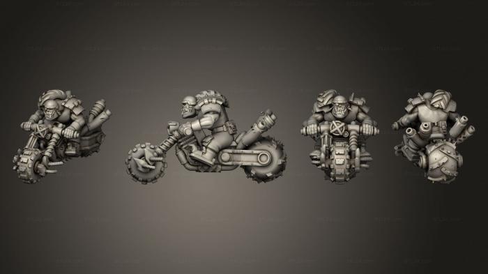 Статуэтки военные (Бул-орочьи велосипеды 01, STKW_3880) 3D модель для ЧПУ станка