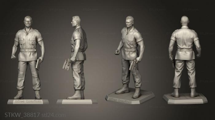 Military figurines (Miles Quaritch MQ, STKW_38817) 3D models for cnc