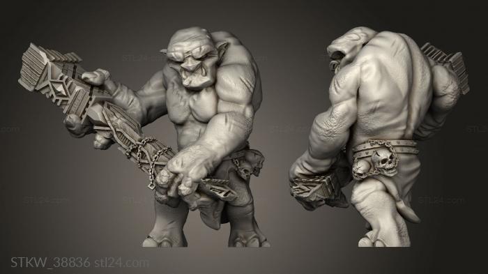 Military figurines (Mines Maznar Core Mountain Troll, STKW_38836) 3D models for cnc