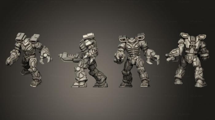 Military figurines (Bullfrog quickshot, STKW_3897) 3D models for cnc