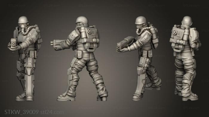 Military figurines (Villains Volk Diesel Troopers Trooper Standing, STKW_39009) 3D models for cnc