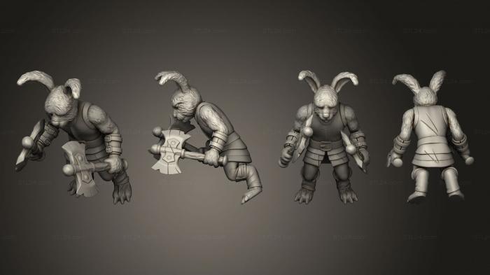 Military figurines (Bunny Brute, STKW_3904) 3D models for cnc