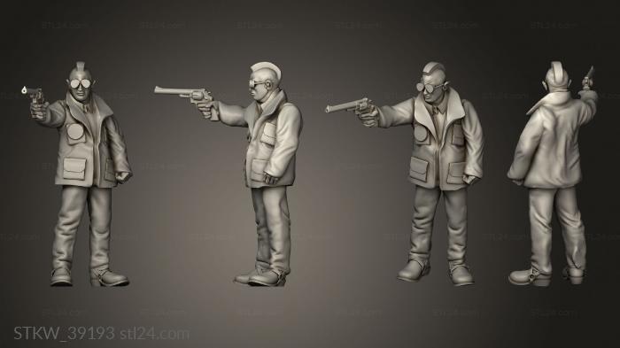 Military figurines (Survivor trey, STKW_39193) 3D models for cnc