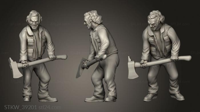 Military figurines (Survivors Jak Jack, STKW_39201) 3D models for cnc