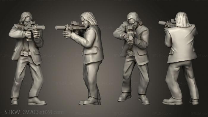 Military figurines (Survivors jonny, STKW_39203) 3D models for cnc