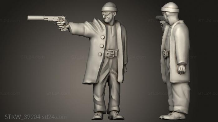 Military figurines (Survivors leo, STKW_39204) 3D models for cnc