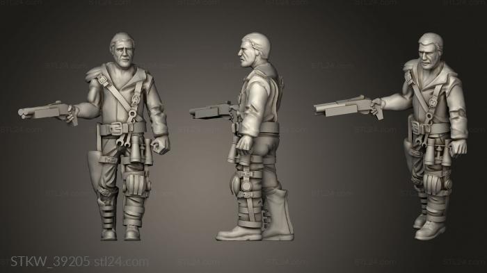 Military figurines (Survivors maximus, STKW_39205) 3D models for cnc