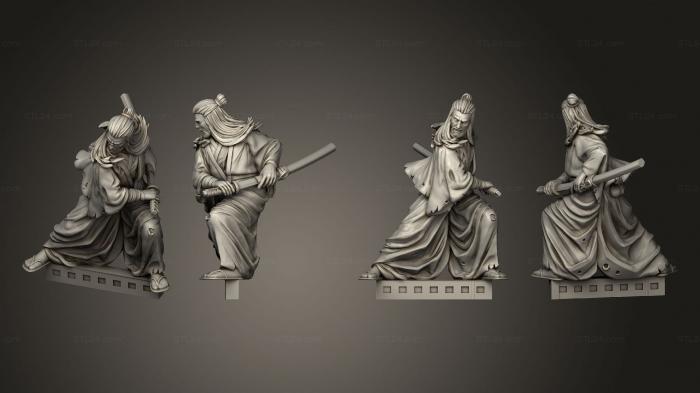 Military figurines (bushido Blood brothers shuohuang, STKW_3921) 3D models for cnc