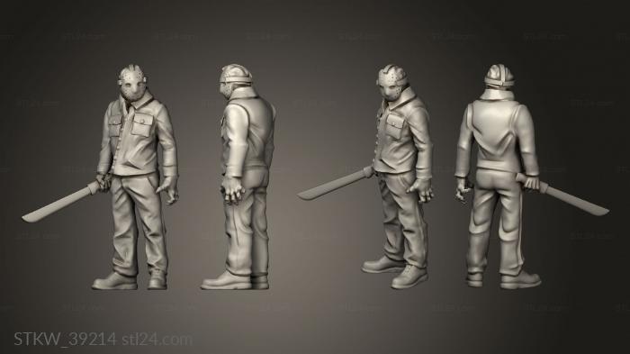 Military figurines (Survivors jackson, STKW_39214) 3D models for cnc