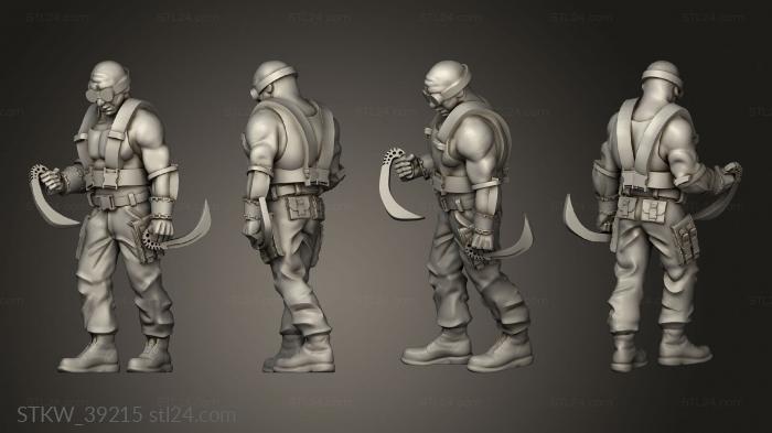 Military figurines (Survivors vinny, STKW_39215) 3D models for cnc