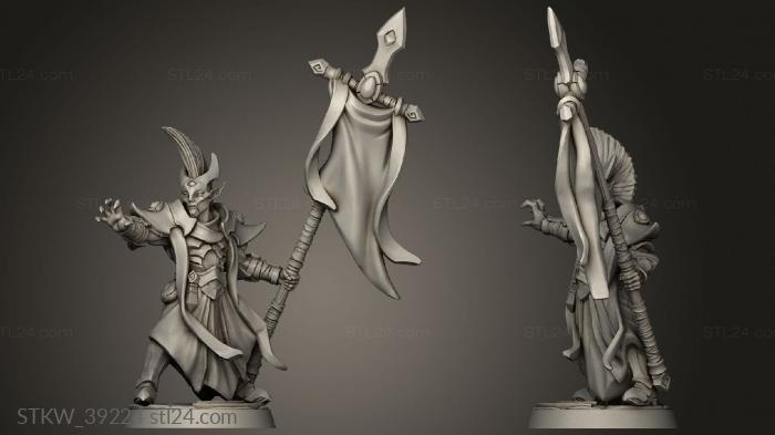 Military figurines (Modular Ashen Inquisitor Priest Alfar Casting, STKW_39224) 3D models for cnc