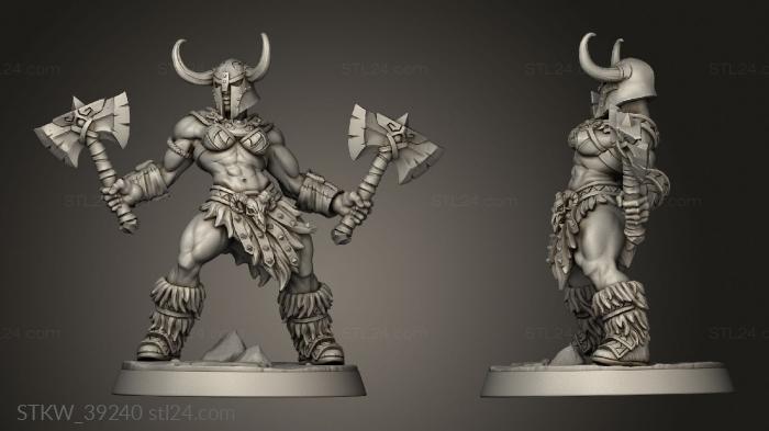 Modular Dragonspeak Barbarian Throwing Axe size