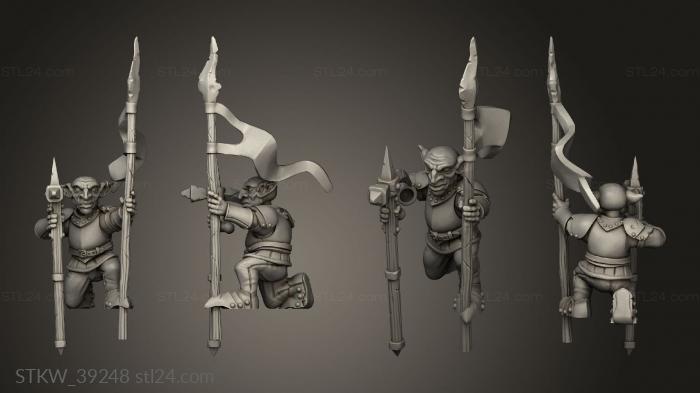 Military figurines (MODULAR GOBLINS BODIES GOBLIN, STKW_39248) 3D models for cnc