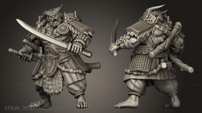 Japanese Chaos Oni Samurai