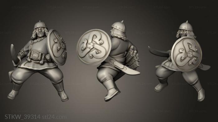 Military figurines (Swordsmen Mounted, STKW_39314) 3D models for cnc