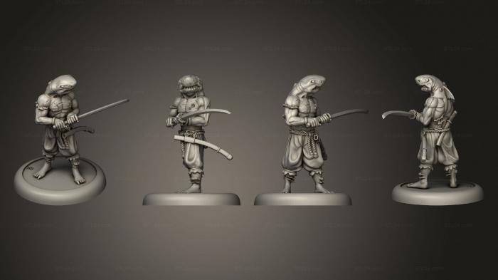 Military figurines (bushido Jung Pirates Ryota, STKW_3935) 3D models for cnc