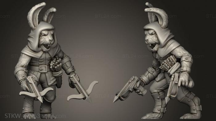 Military (Двойной Арбалет Monster Bunny, STKW_39363) 3D модель для ЧПУ станка