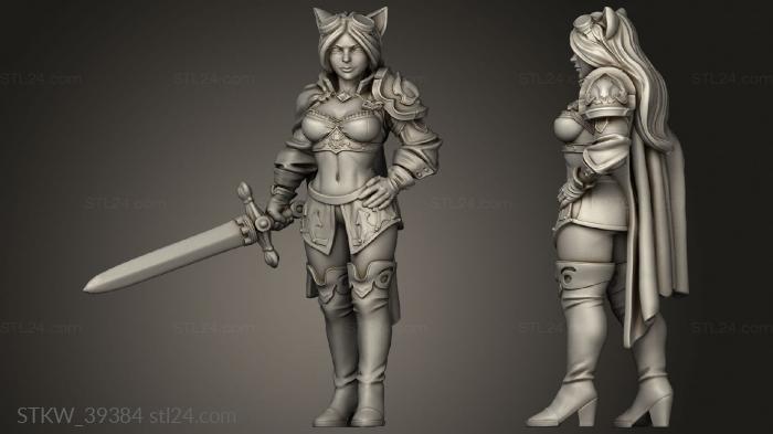 Military figurines (Monster Hunters Ambar, STKW_39384) 3D models for cnc