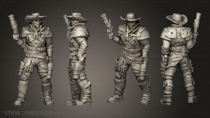 Military figurines (Monster Mini Cursed Gunslinger, STKW_39401) 3D models for cnc