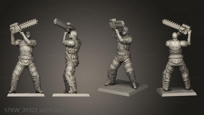 Military figurines (Moscow Jackals Minion, STKW_39521) 3D models for cnc