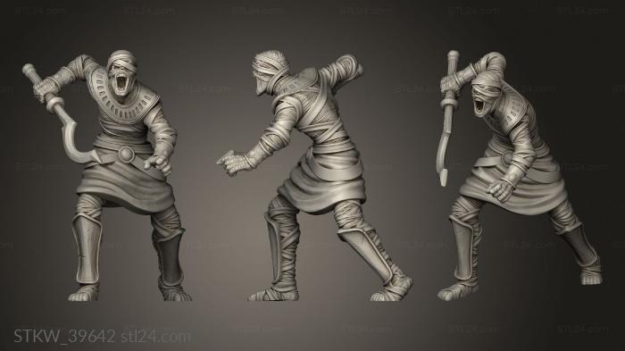 Mummy sword warrior