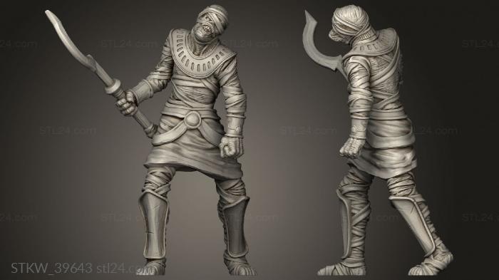 Mummy sword warrior