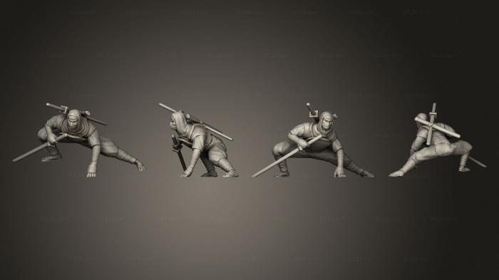 Military figurines (bushido Shinobi 3, STKW_3965) 3D models for cnc