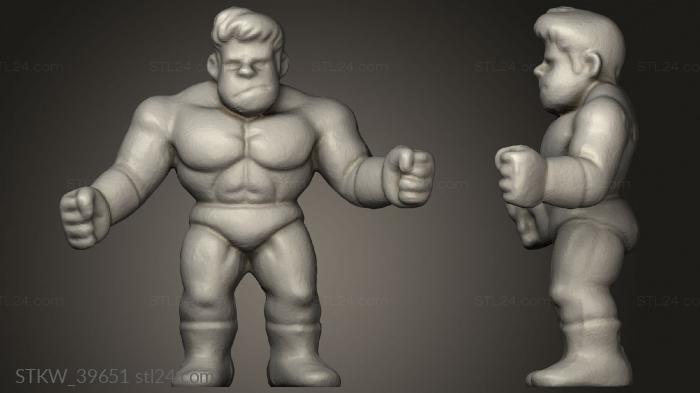 Military figurines (Muscle Men, STKW_39651) 3D models for cnc